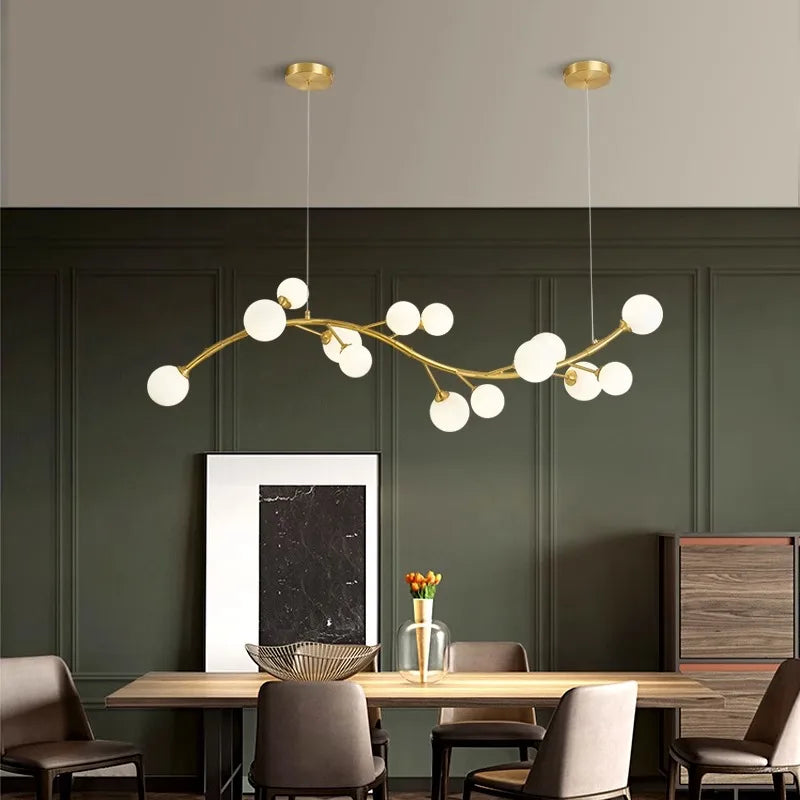 Modern LED Pendant Chandeliers for Home Decor and Dining Room Lighting