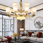 Luxe Jade Chandelier for Living Room, Villa, and Duplex Hall