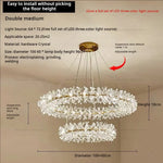 Crystal Chandelier for Living and Dining Room High-End Elegant Bedroom Lighting