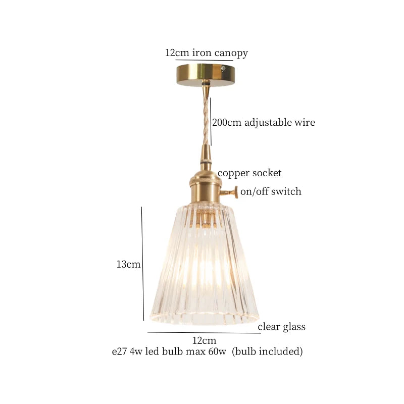 Afralia™ Minimalist Nordic Glass LED Pendant Lamp for Home and Kitchen