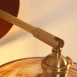 Modern LED Wall Sconce Copper Glass Stair Light Fixture