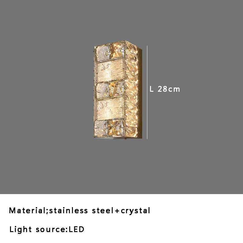 Crystal Glass Luxury Ceiling Chandelier - Gold LED Home Decor