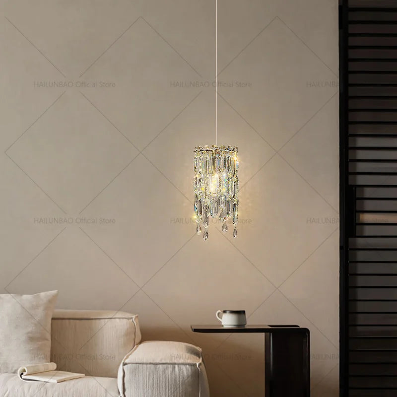 Crystal Headboard Chandelier: Modern Luxury for Master Bedroom & Dining Room