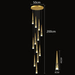 Nordic Home Decoration Stair Chandelier Living Room Dining Pendant Lights Ceiling Lighting