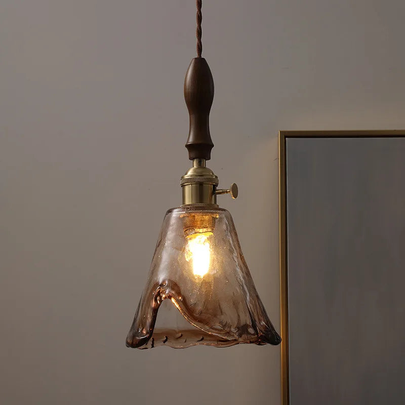 Nordic LED Pendant Lamps, Copper Glass Hanging Lights for Home Decor