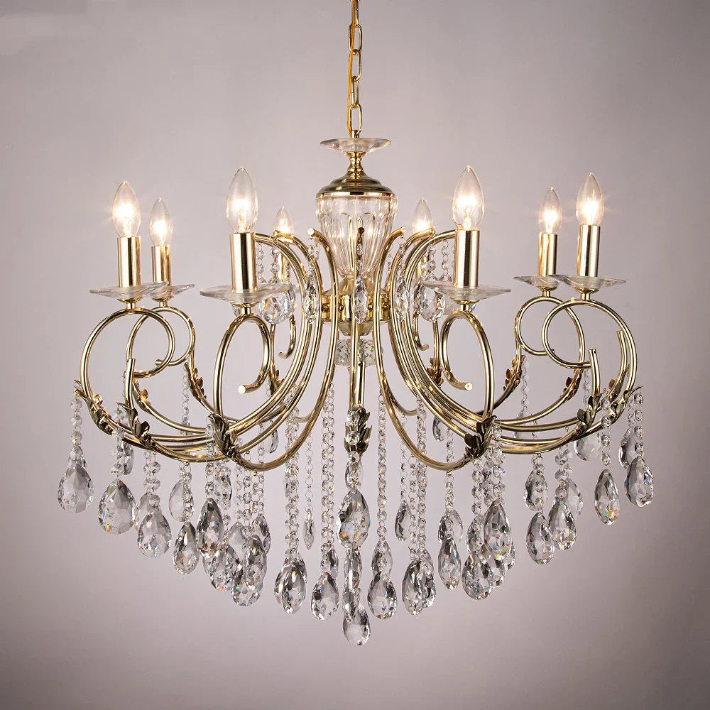 Crystal Chandelier Gold Chrom Nordic LED Luxury Lighting