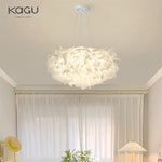 Feather Petal Pendant Lamp for Modern Nordic Bedroom, Living Room, Kitchen, and Children's Room
