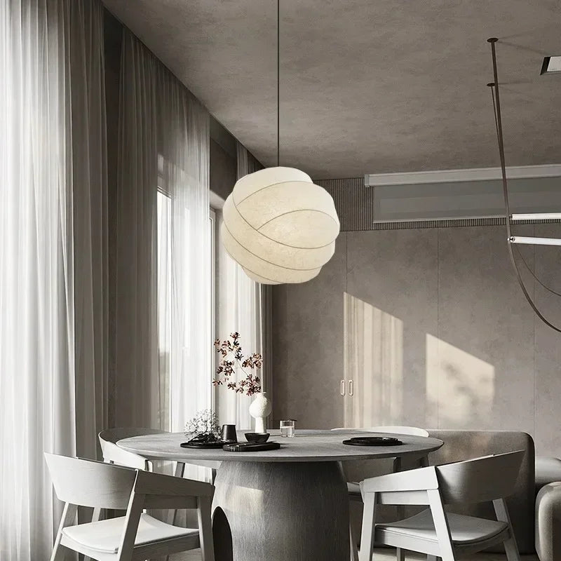 Nordic Silk Pendant Chandeliers for Home Decoration.