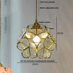 Glass Copper LED Pendant Lamp | Nordic Modern Luxury Hanging Light