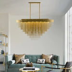Tassel Long Chain Smart Chandelier for Elegant Living Spaces