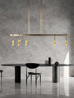 Crystal Pendant Light: Modern Luxury Designer Copper Fixture
