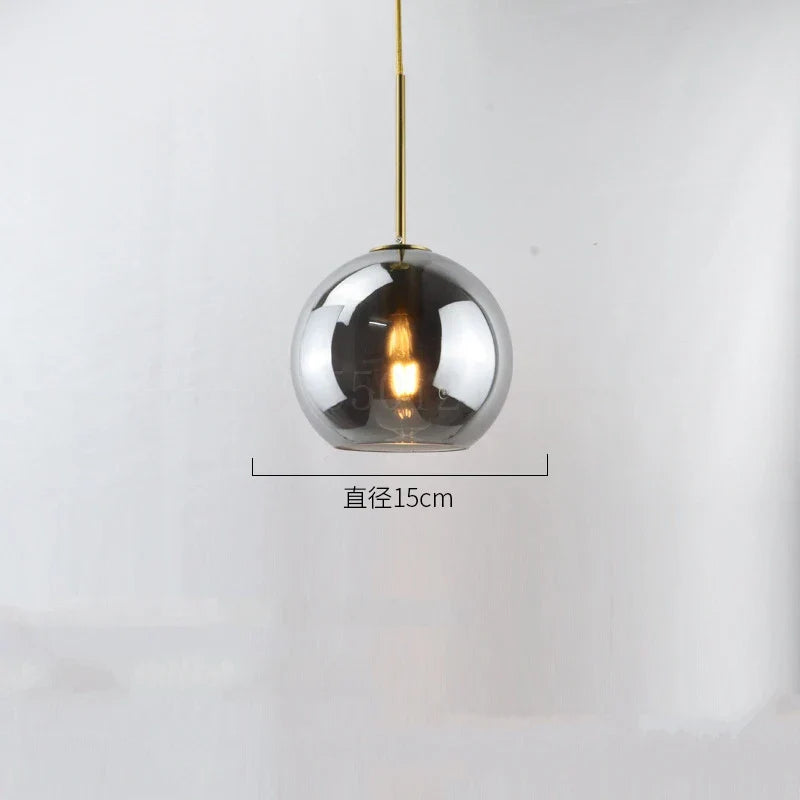 Glass Ball LED Pendant Lights for Chic Home Decor and Lighting