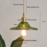 Yellow Glass Wire LED Pendant Light Modern Home Decor Nordic Hanging Lamp