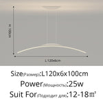LED Ceiling Pendant Lamp: Minimalist Chandelier, Height Adjustable, Home Decor Solution