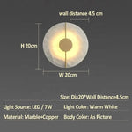 Lumind Copper Wall Lamp: High-Grade Bedroom Bedside Light