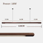 Wood Pendant Light: Modern Kitchen Dining Lamp, Office Chandelier, Island Ceiling Fixture
