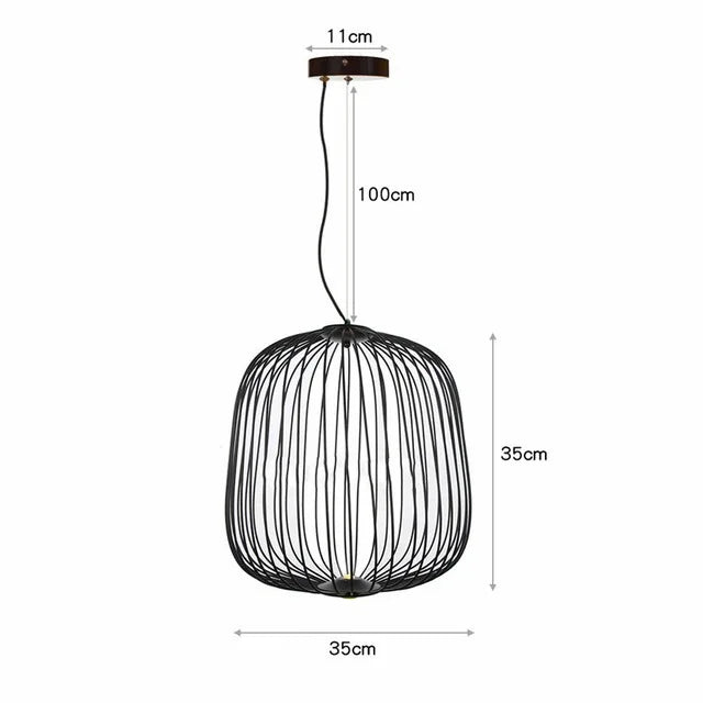 Spokes Bird Cage Pendant Light for Creative Interior Lighting