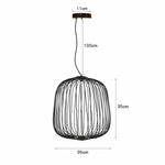 Spokes Bird Cage Pendant Light for Creative Interior Lighting