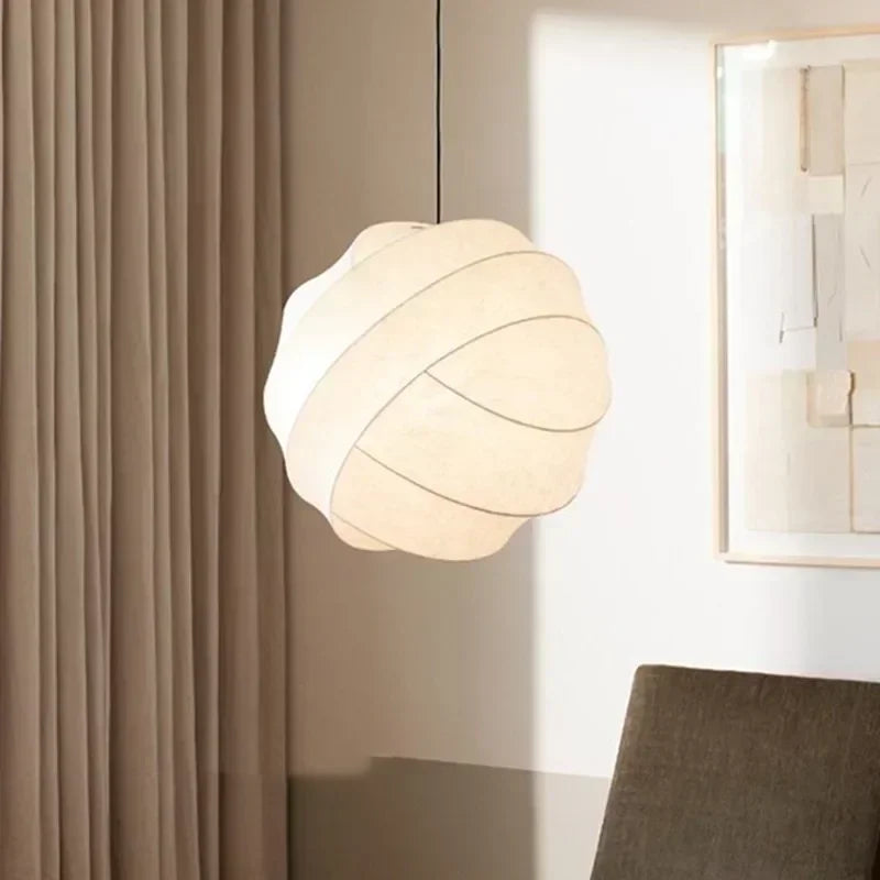 Nordic Silk Pendant Chandeliers for Home Decoration.
