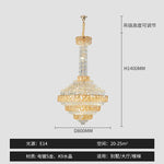 Crystal Chandelier for High-End Designer Duplex Living Room