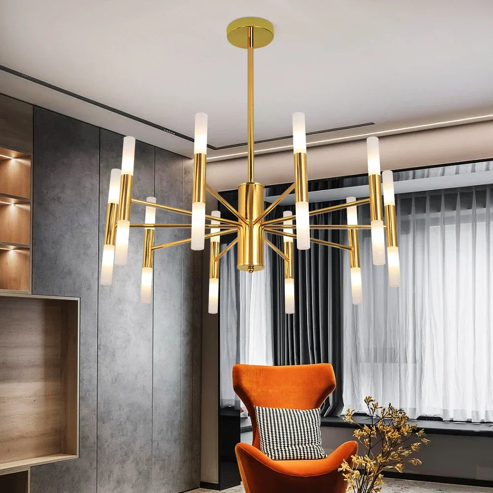 Modern LED Chandelier: Elegant Hotel Hall & Living Room Ceiling Light