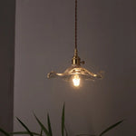 Lotus Leaf Glass LED Pendant Light - Japanese Style Loft Bar Living Dining Bedroom