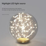 Nordic Gold Glass Ball Chandelier for Dining Room Kitchen Island