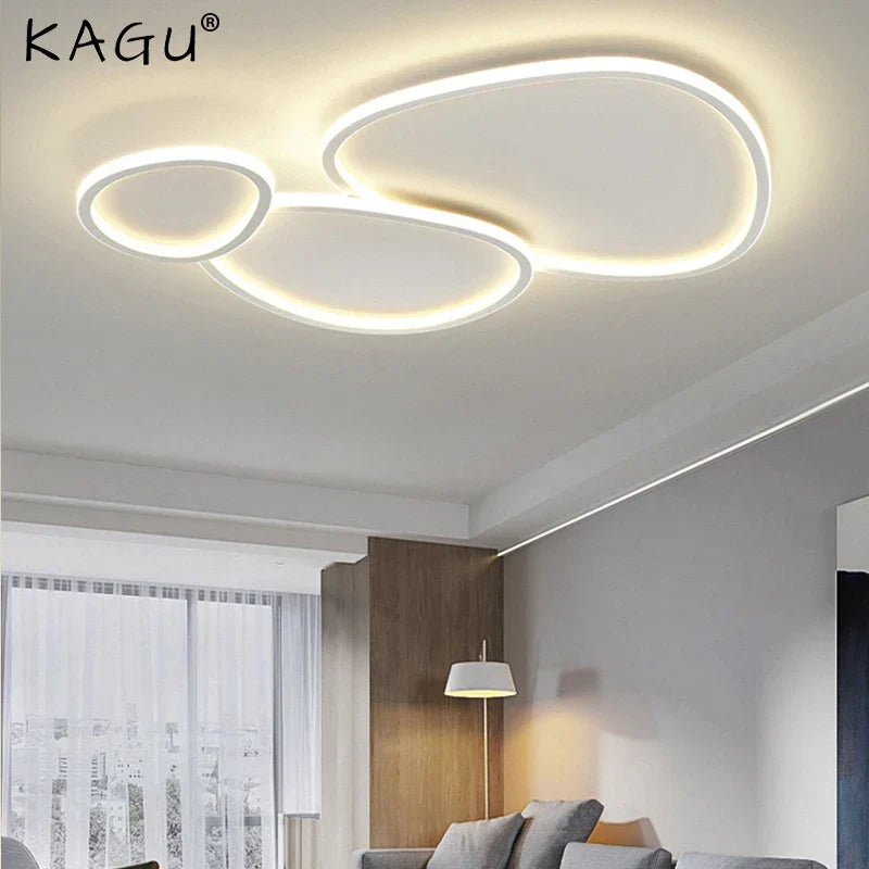 Cobblestone LED Ceiling Lights Living Room Chandelier for Modern Home Decor