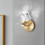 Crystal LED Wall Sconce Fixture - Modern Luxury Copper Ceiling Light for Home Decor