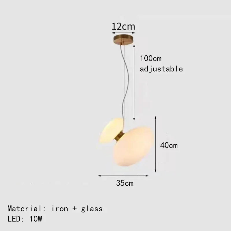 Nordic LED Pendant Chandelier for Dining Kitchen Study Bedroom Lighting