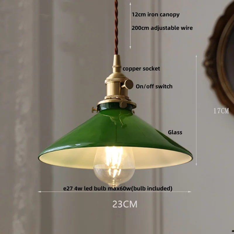 White Glass LED Pendant Light - Modern Nordic Hanging Lamp for Home Decor