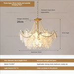 Cream Wind Crystal Chandelier - Elegant French Design for Luxury Living Spaces