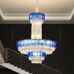 Crystal Chandelier: Postmodern Multi-layer Luxury for Living Room, Hotel Lobby, and Villa