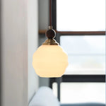 Nordic Glass & Wood LED Pendant Light for Kitchen, Cafe, Bar - Modern Hanging Fixture