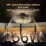 Gold Crystal Ceiling Chandelier: Luxury Modern LED Pendant for Home Décor