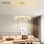 Crystal Flower Ring Chandelier for Modern Living and Bedroom