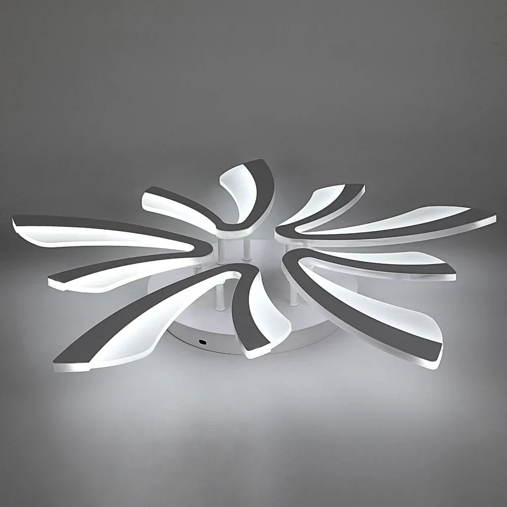 Acrylic Branch Design LED Ceiling Chandelier RC Dimming Light Fixture