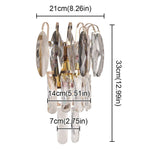 Crystal LED Wall Lamp Modern Cloakroom Bedside Luster for Luxurious Living Spaces