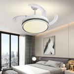 LED Bladeless Ceiling Fan Chandelier for Modern Smart Home Decor