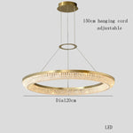 Luxury LED Ring Light Chandelier for Dining Room Décor