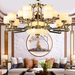 European Crystal Chandelier: Modern Luxury Copper Lighting for Living Room, Restaurant, and Hall.