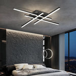 Gold Black Aluminum LED Chandeliers for Bedroom Dining Living Room Lighting