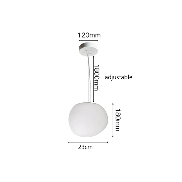 Nordic Glass Lampshade LED Ceiling Chandelier for Home Decoration
