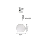 Nordic Glass Lampshade LED Ceiling Chandelier for Home Decoration