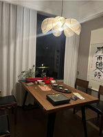 Flower Chandelier Pendant Light with E27 Bulb for Living Dining Room