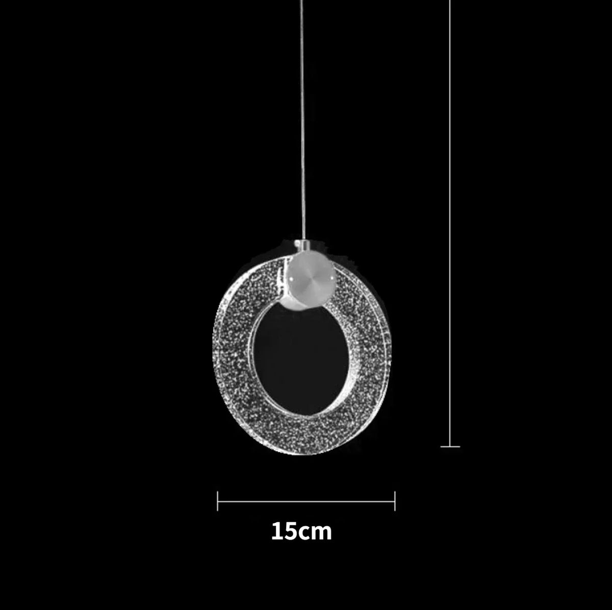 Modern Crystal Pendant Light for Bedroom and Living Room Decor