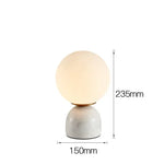Marble Table Lamp: Modern Nordic Glass Light for Living Room, Bedroom, Study