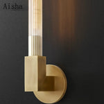 Retro Glass Wall Sconces for Hotel Clubhouse Corridor and Bedroom