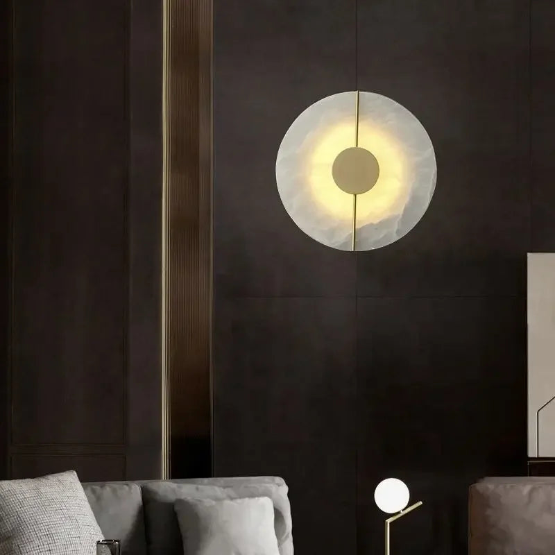 Lumind Copper Wall Lamp: High-Grade Bedroom Bedside Light