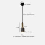 Wabi Sabi LED Pendant Lights Fixture Terrazzo Hanging Lamp Lighting